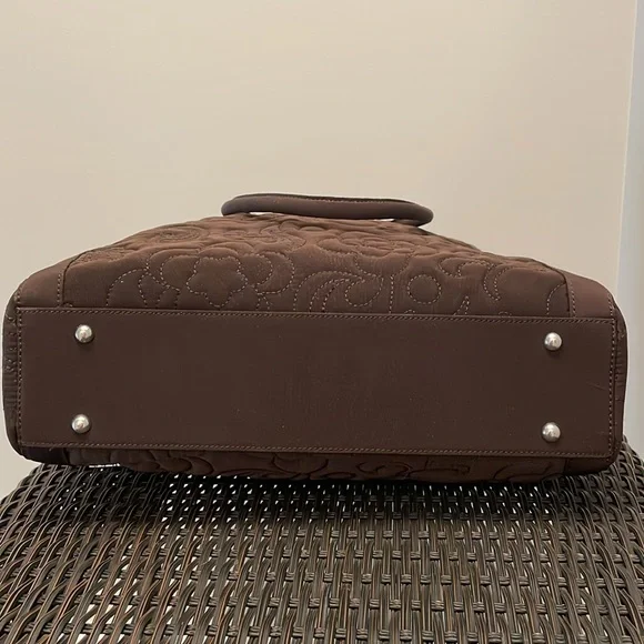 Vera Bradley large tote in chocolate brown - Picture 5 of 7